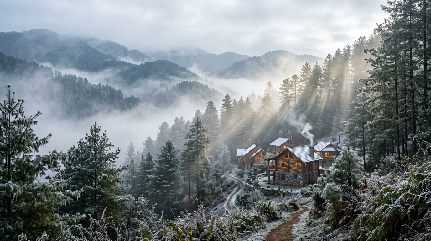 Lambasingi Andhra Kashmir pine forest and chalets