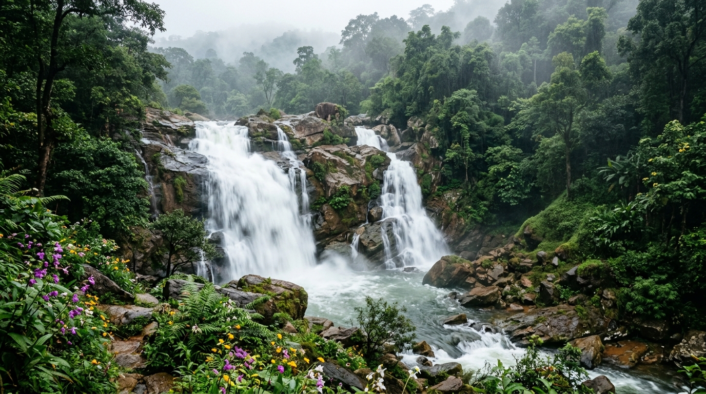 Kothapalli Waterfalls near the HillDesk Lambasingi hub